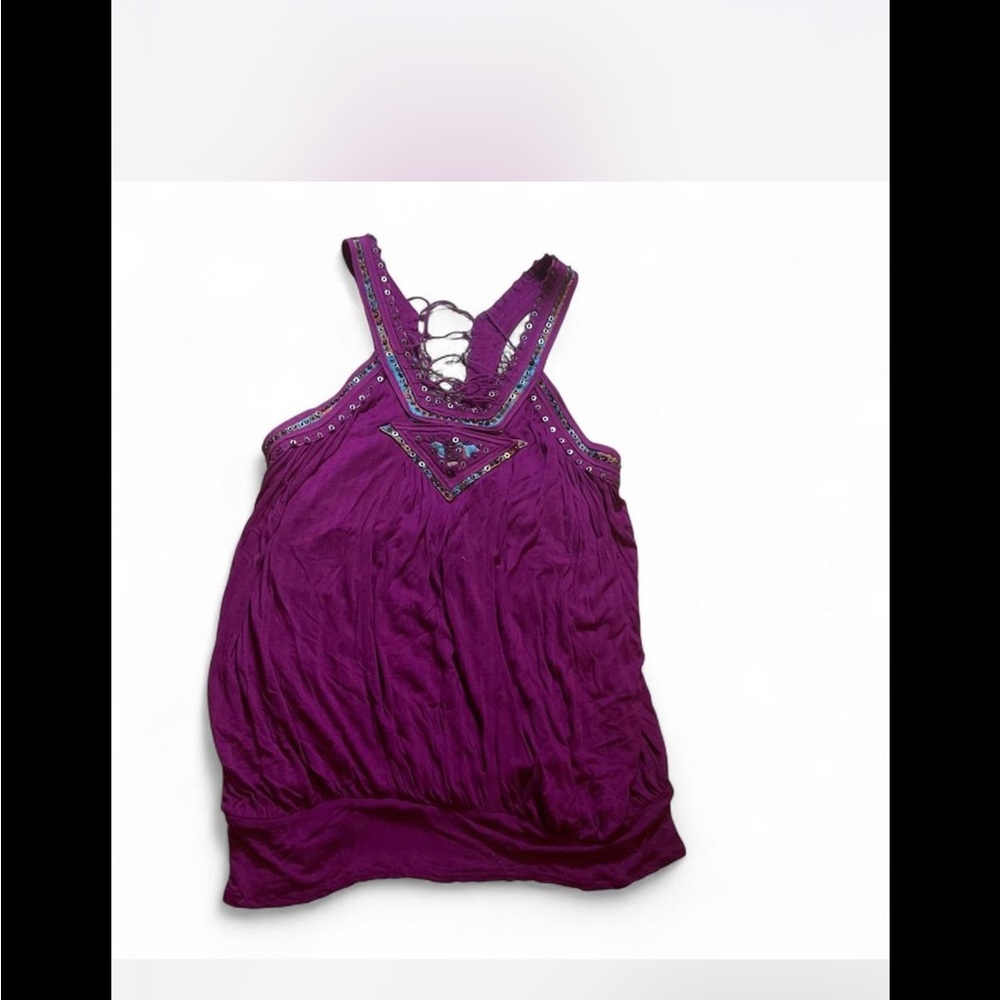 Free people Beaded festival lace up blouse‎